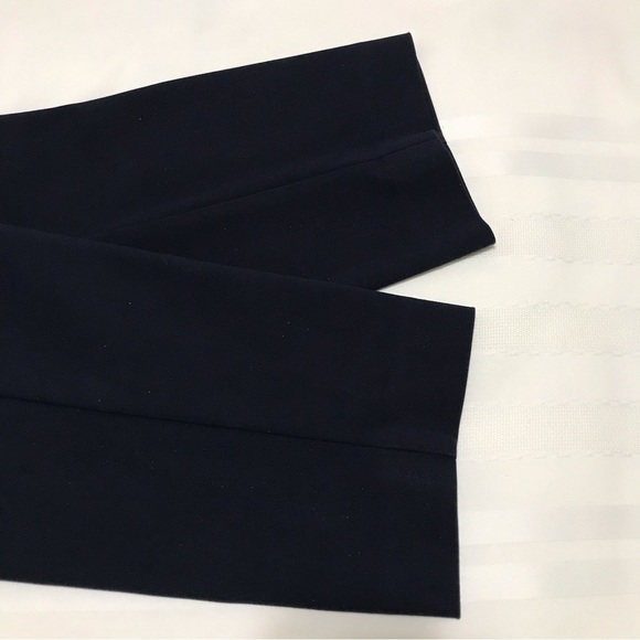 Talbots Hampshire Ankle Pants Straight Leg Cotton Blend Navy Size 6P - Picture 11 of 13